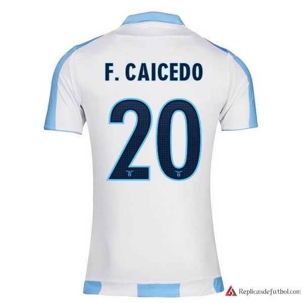 Camiseta Lazio Segunda equipación F.Caicedo 2017-2018